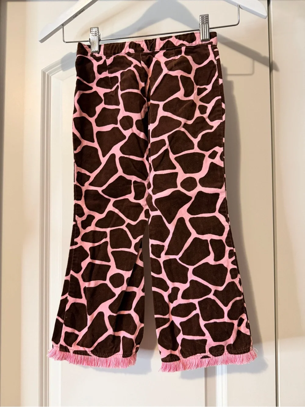 Gymboree Giraffe Club velveteen fringe pants vintage